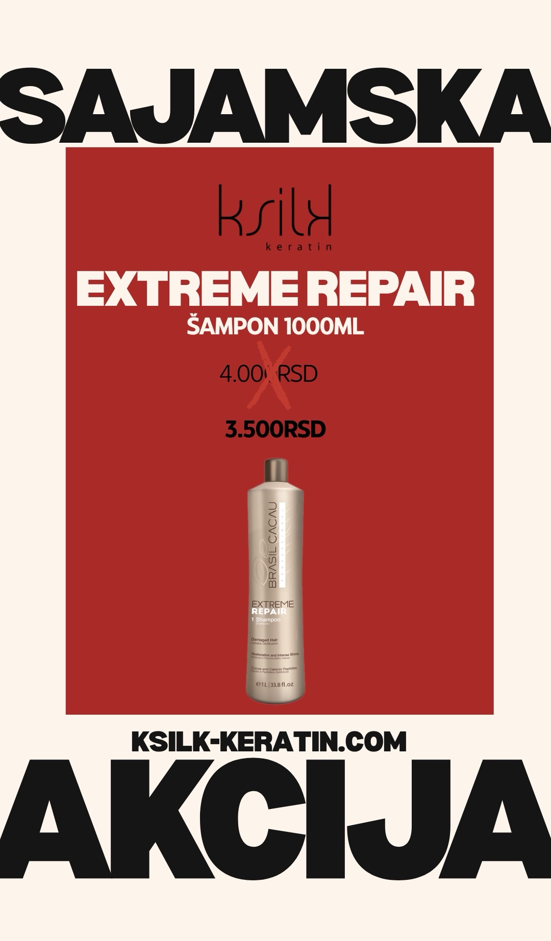 Extreme Repair Šampon 1L