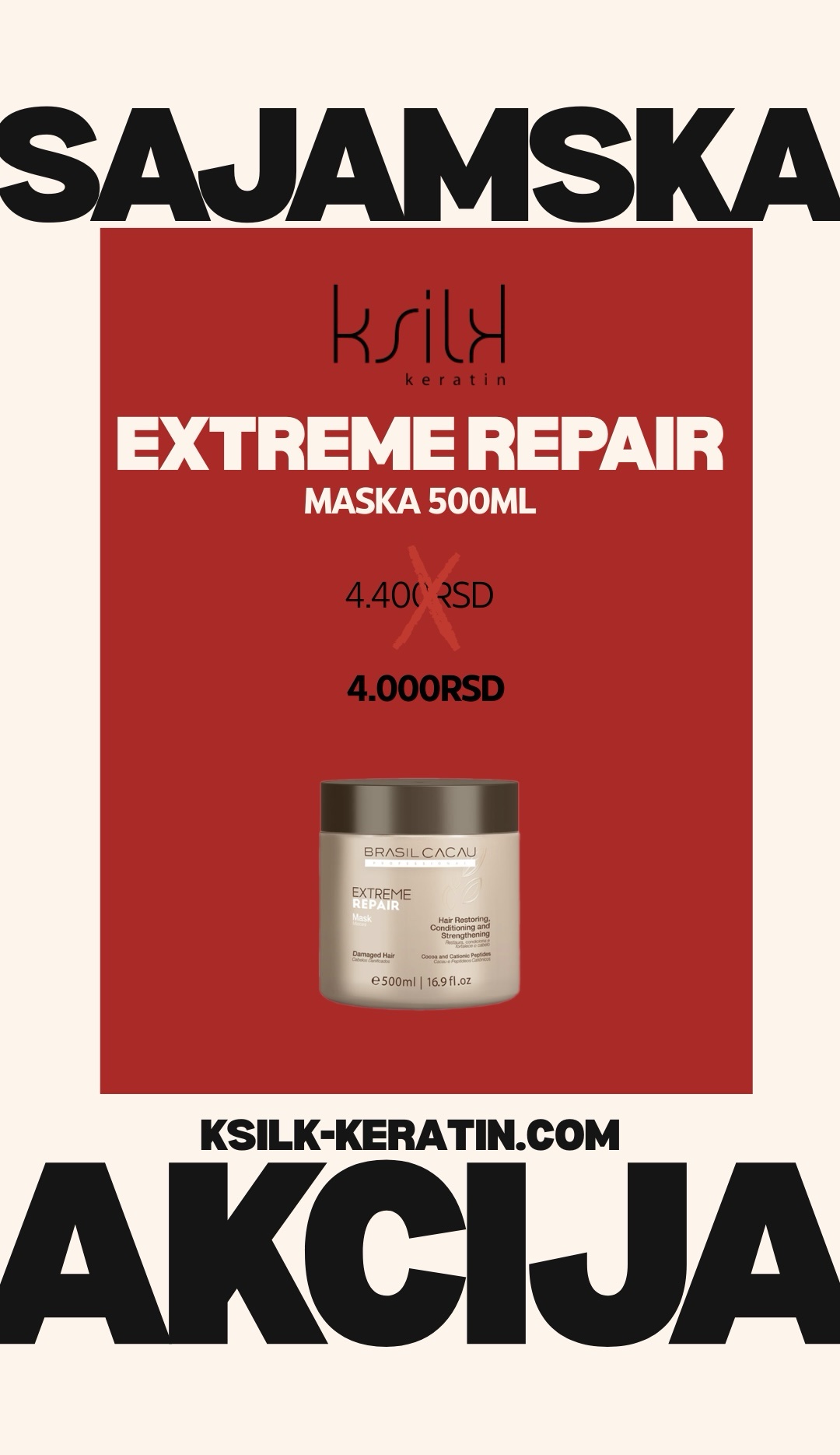 Extreme Repair Maska 500ml